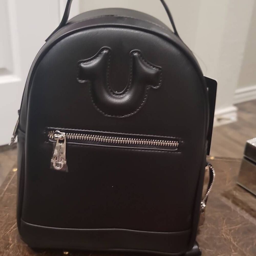 True Religion Horseshoe Logo Mini Backpack - Picture 8 of 12